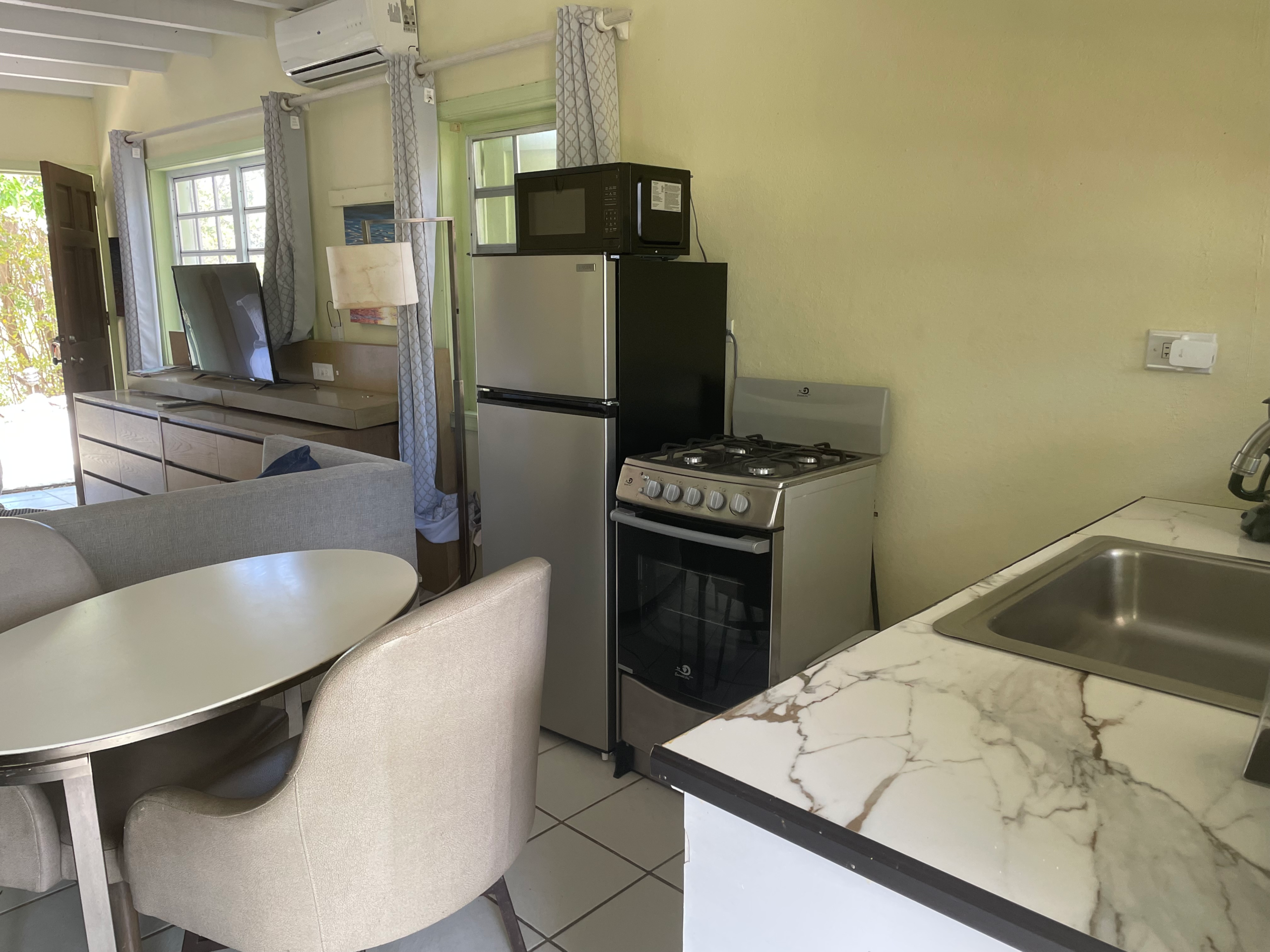 In-room kitchenette included with every stay at Boundless Bliss Hotel